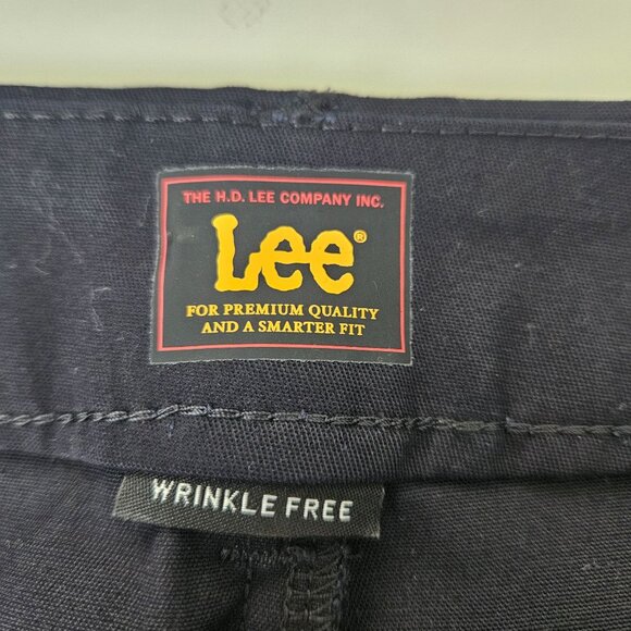 Lee Womens Pants Wrinkle-Free Relaxed Fit Straight Leg Casual Business Everyday - Picture 10 of 11